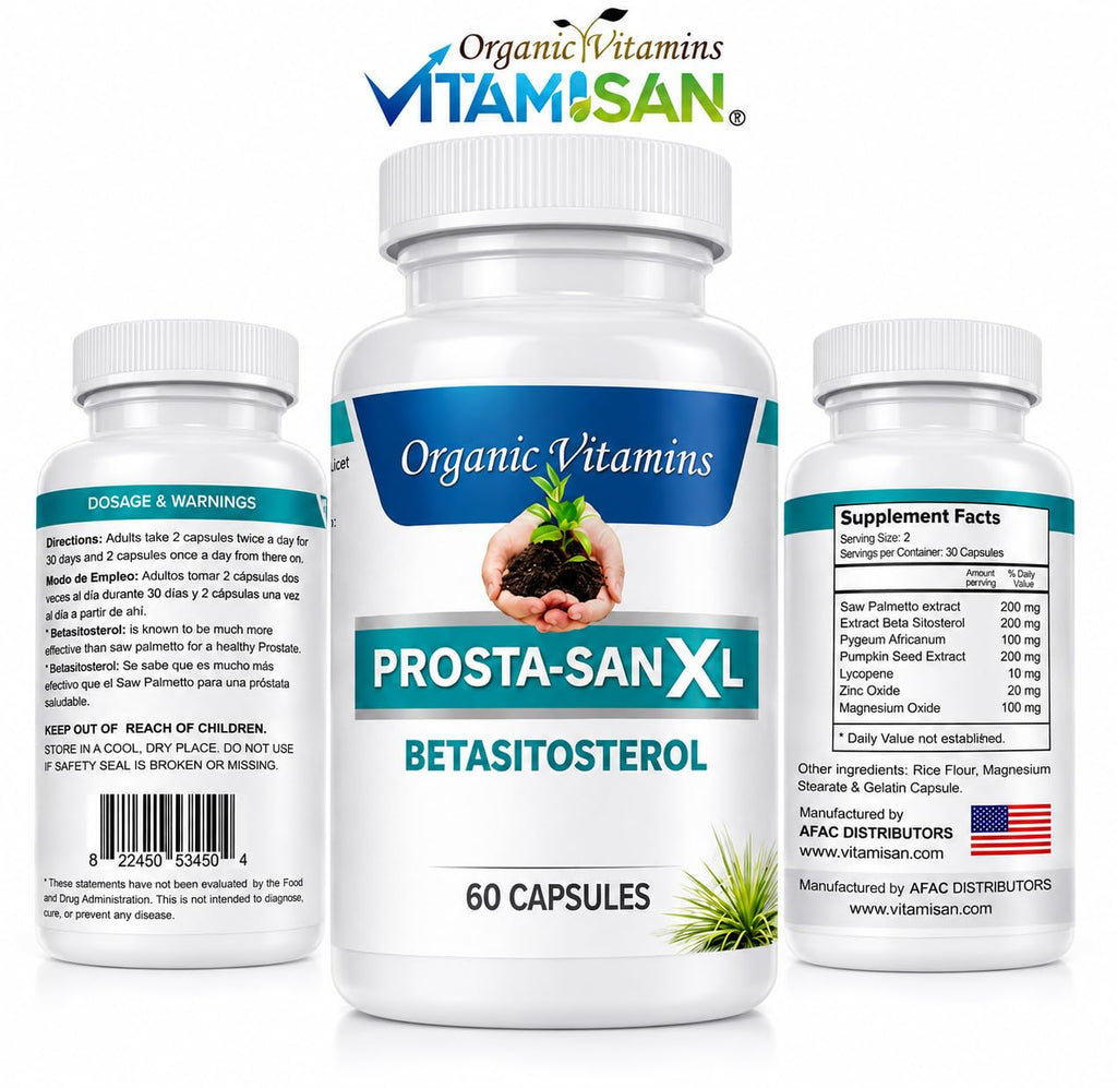 prosta san xl Prosta-San XL Beta Sitosterol with Saw Palmetto - 60 Capsules - image 7