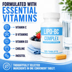 ES Global Brands Legere Lipo-BC B-Complex for Energy - 120 Tablets - image 4