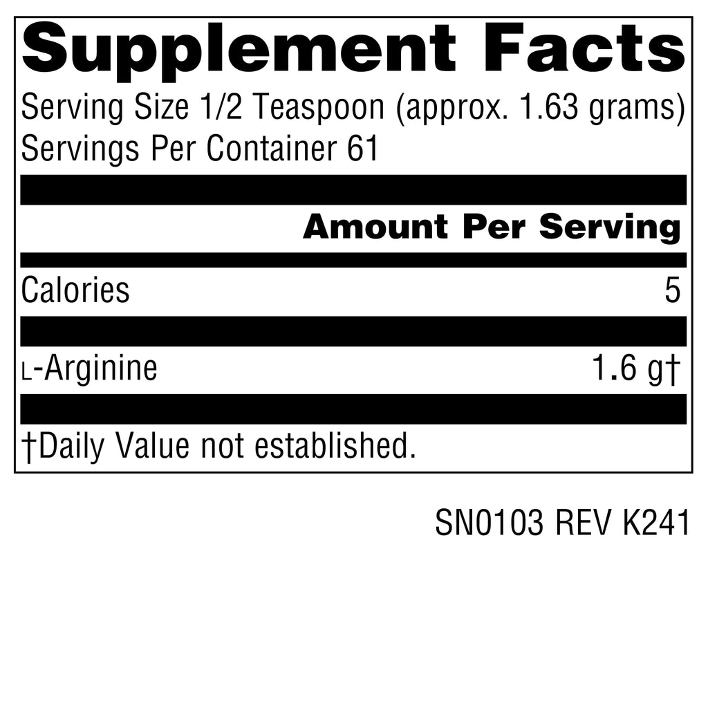 Source Naturals L-Arginine Powder - 100 Grams - image 2