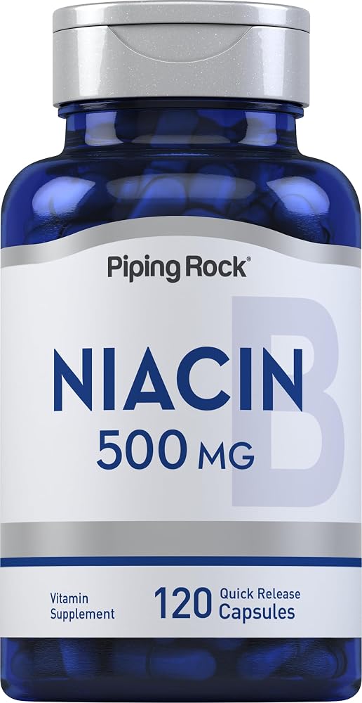 Piping Rock Niacin 500mg Flush - 120 Vegetarian Capsules