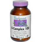 BLUE BONNET Bluebonnet B-Complex 100mg - 100 Vegetarian Capsules