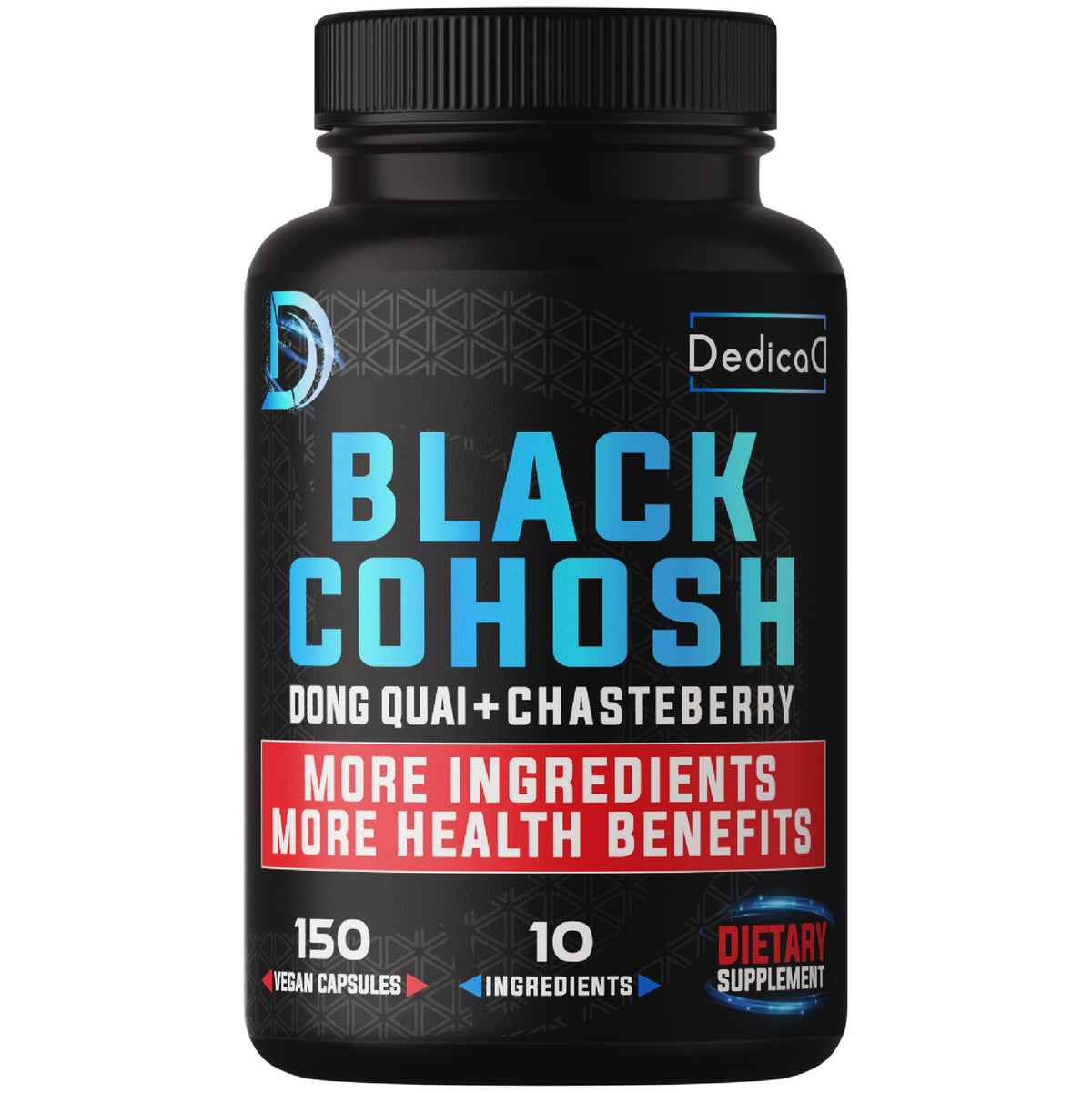 DEDICAD 12in1 Black Cohosh for Menopause Support Supplement