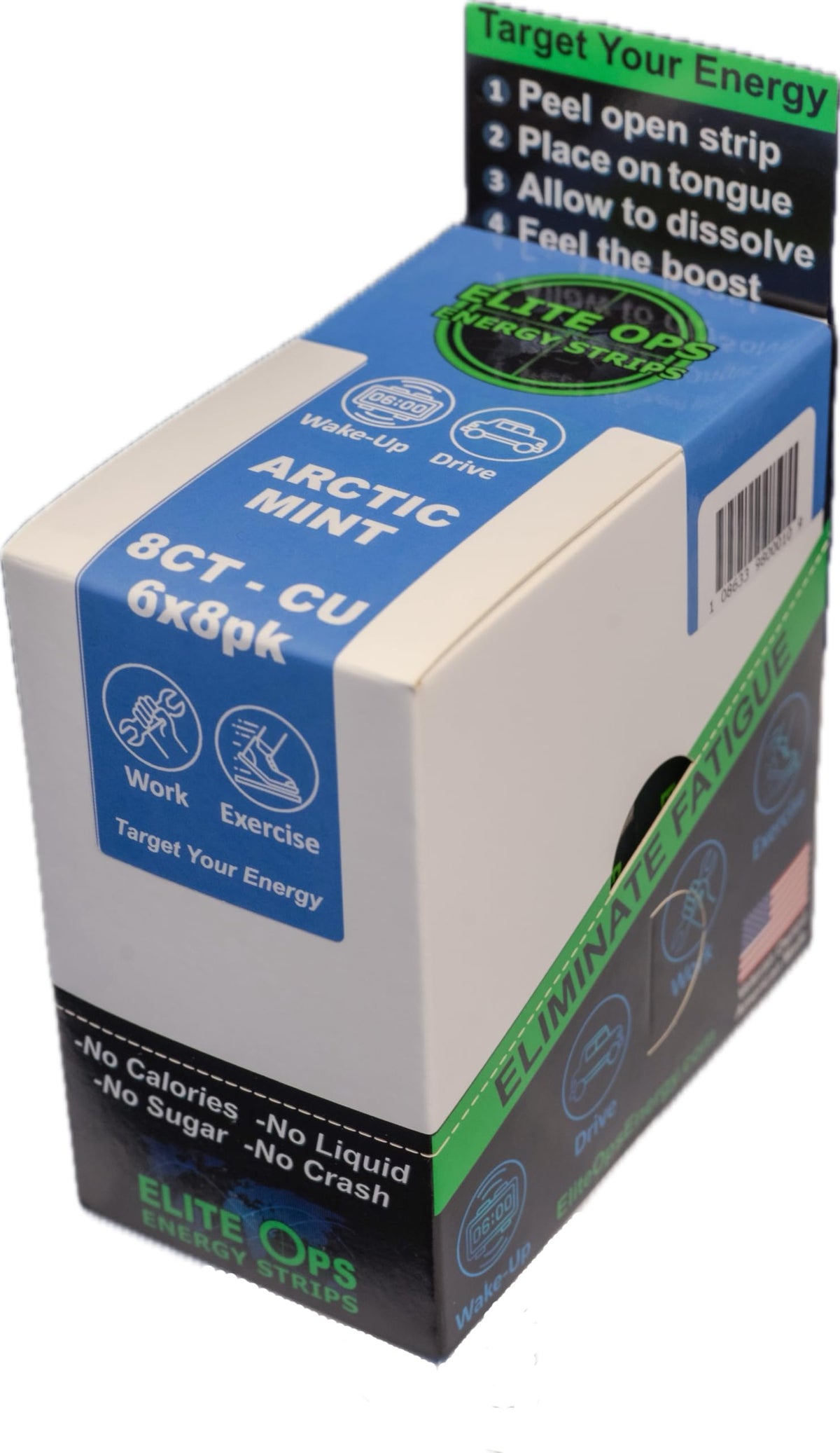 Elite Ops Energy Strips Fierce Arctic Mint - 48 Servings - image 6