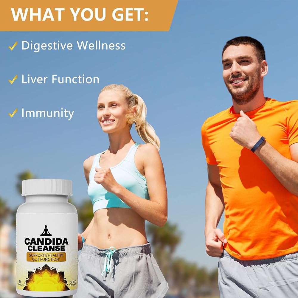 Generic Candida Cleanse Detox Probiotic & Herbal Formula - 60 Capsules - image 7