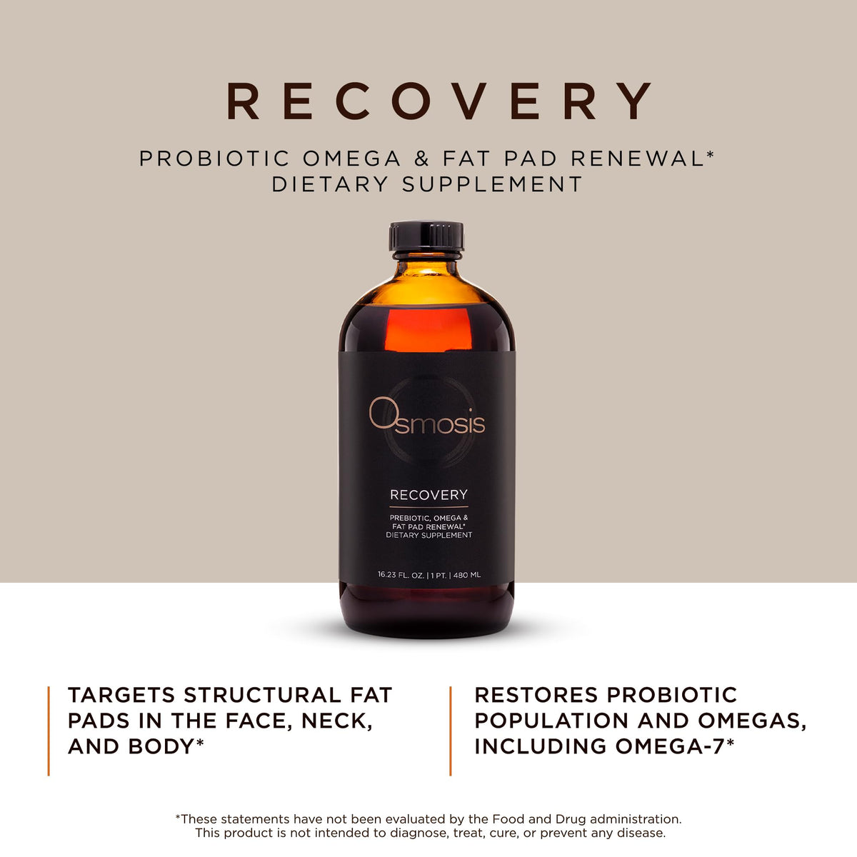 OSMOSIS Recovery Omega & Prebiotic Supplement - 16.23 Fl Oz - image 2