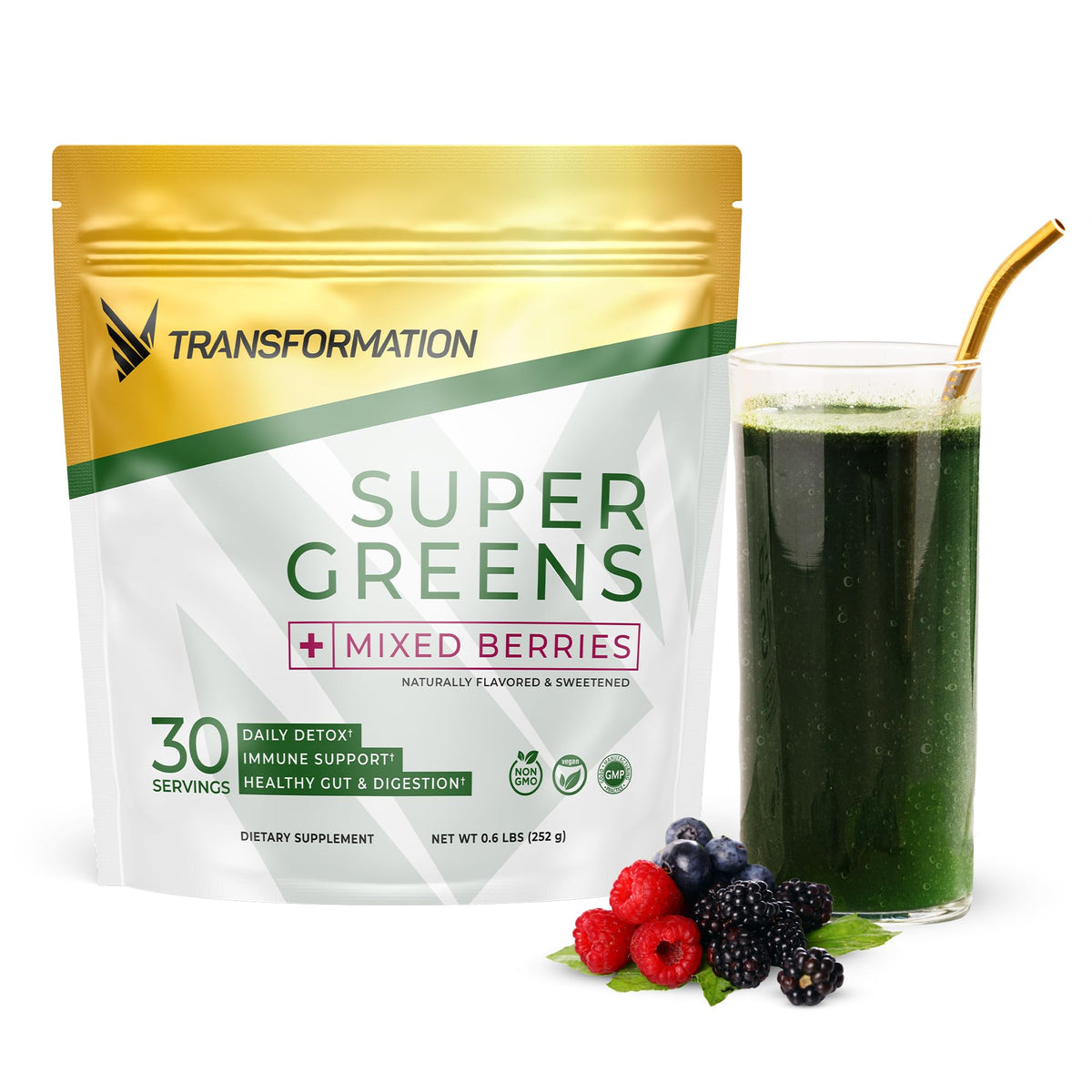 SPR BODY Transformation Super Greens Superfood Powder - 5.7 oz