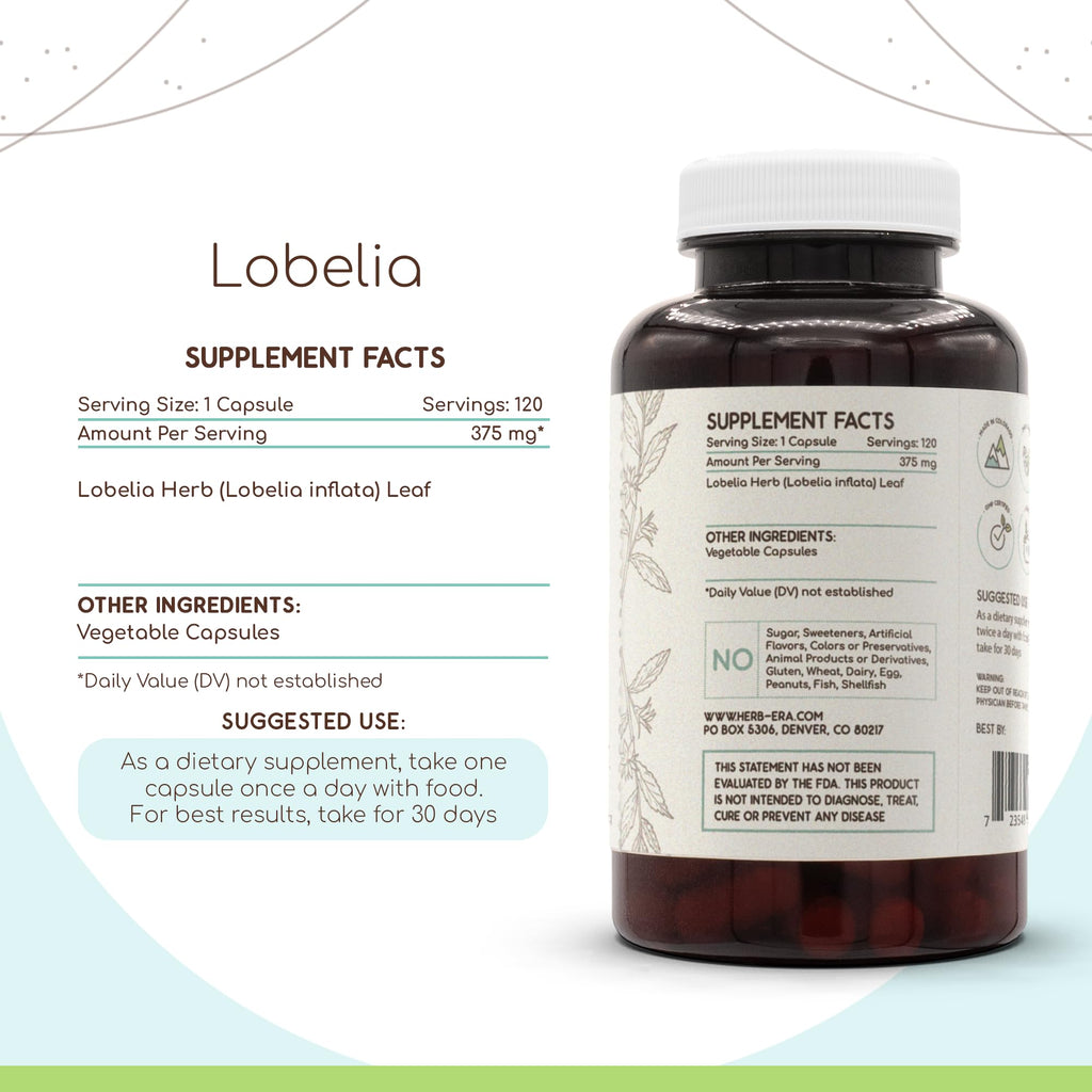 HerbEra Lobelia 60/120 Capsules
