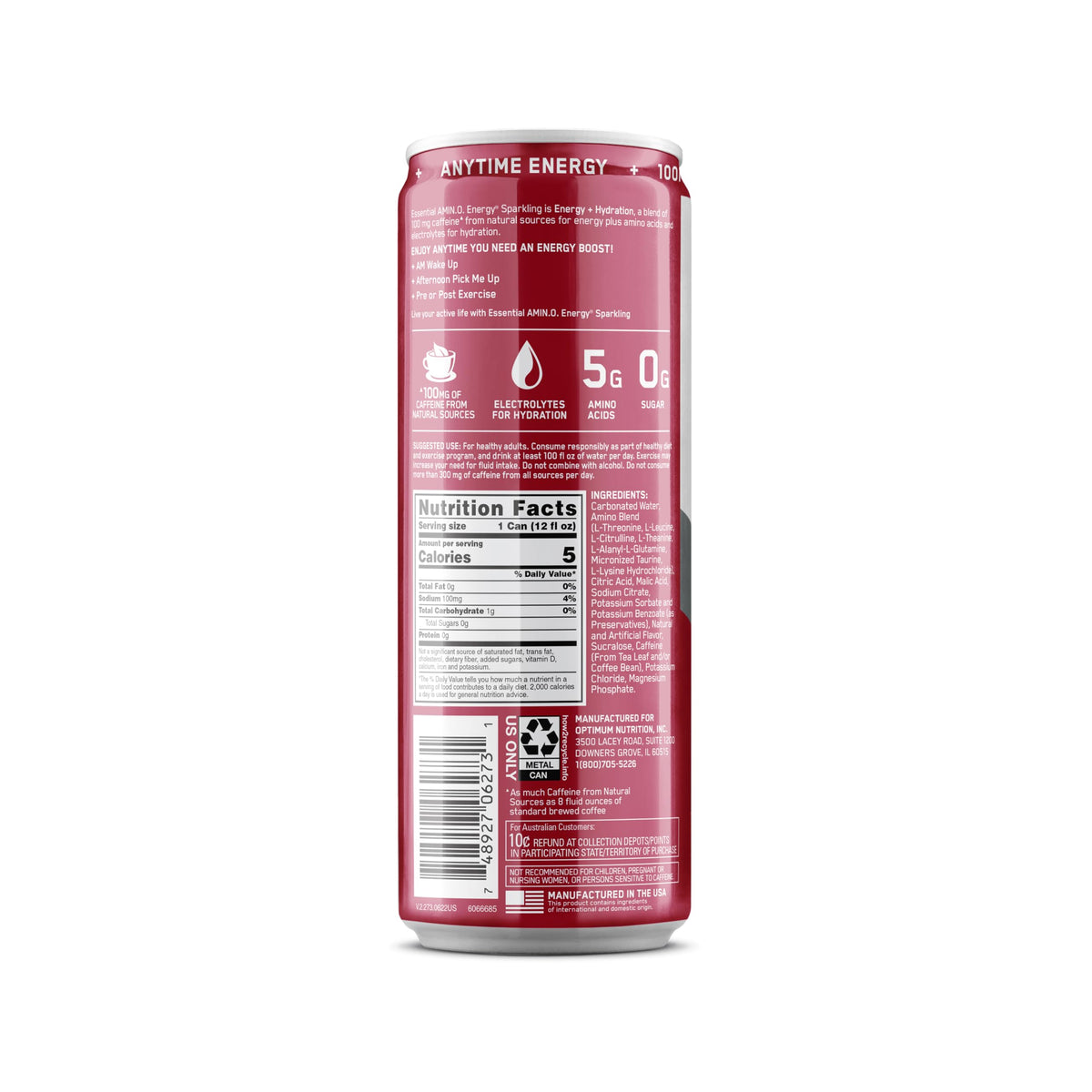 Optimum Nutrition Essential Amino Energy Sparkling Hydration Drink