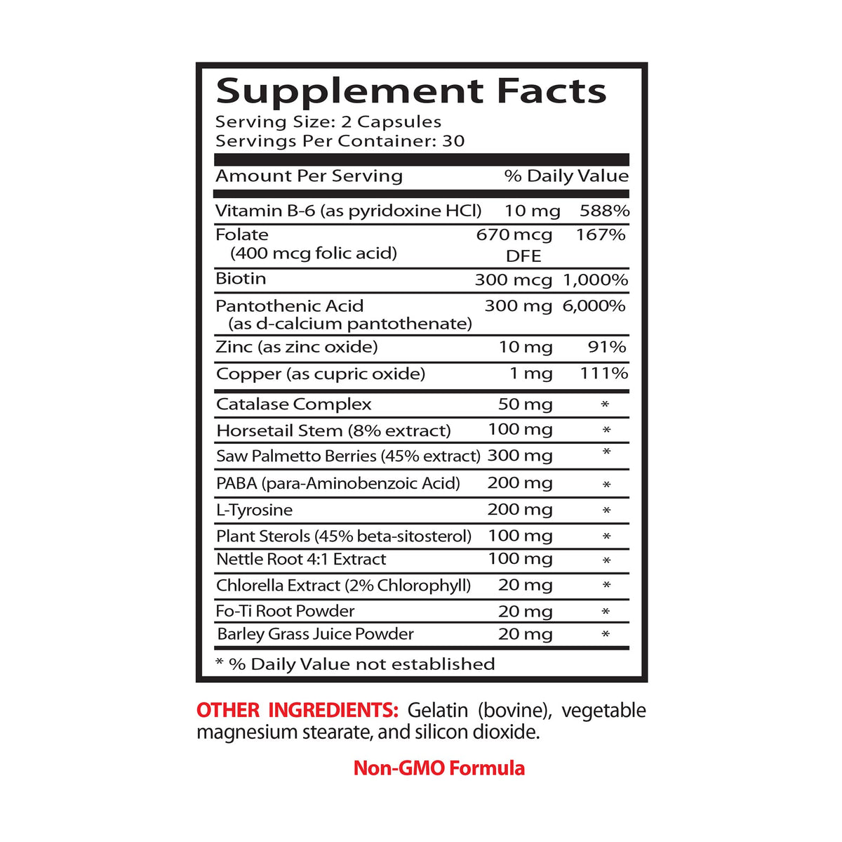 Sport Supplements Nettle Root Extract Anti Gray Hair - 60 Capsules - image 5