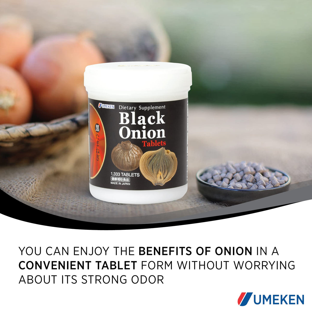 Umeken Black Onion Fermented Concentrate with Quercetin - 1333 Tablets - image 3