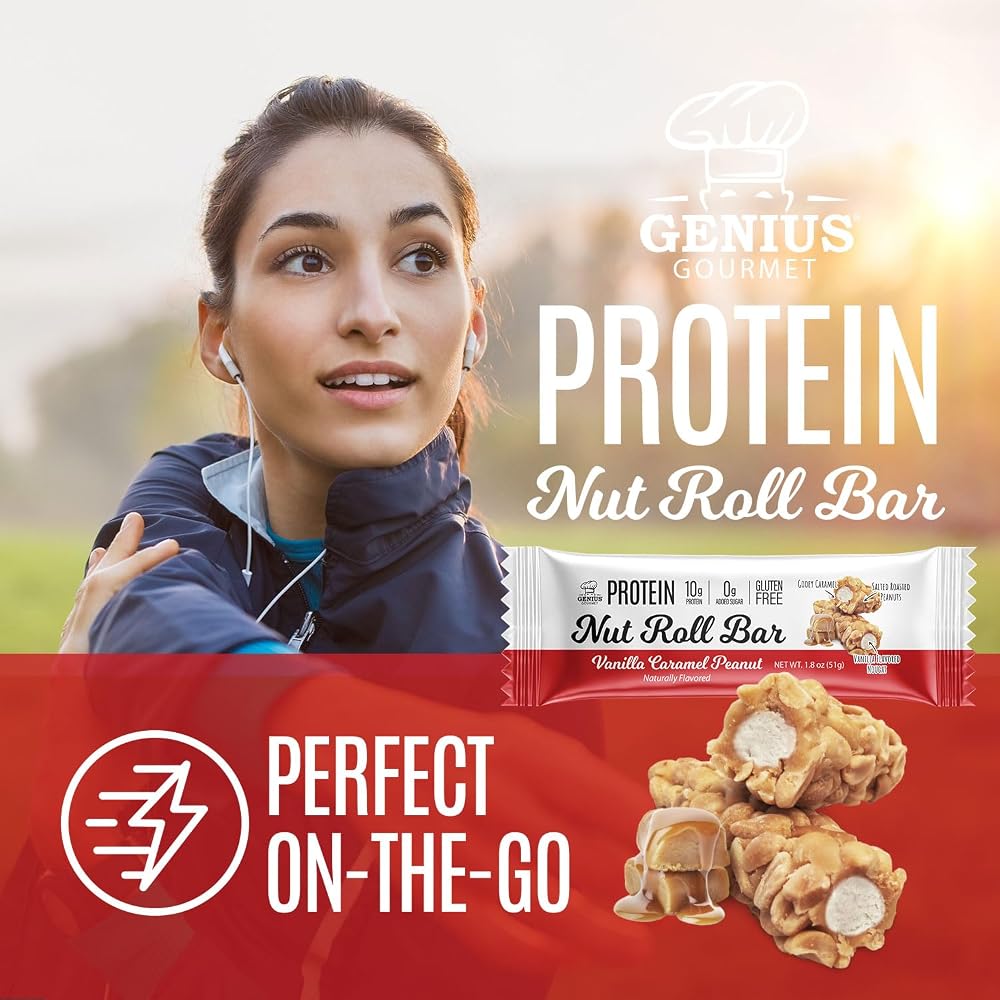 Genius Gourmet Inspired Protein Nut Roll Bar