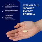GNC Vitamin B-12 1000mcg Supports Energy Production - 90 Caplets - image 4