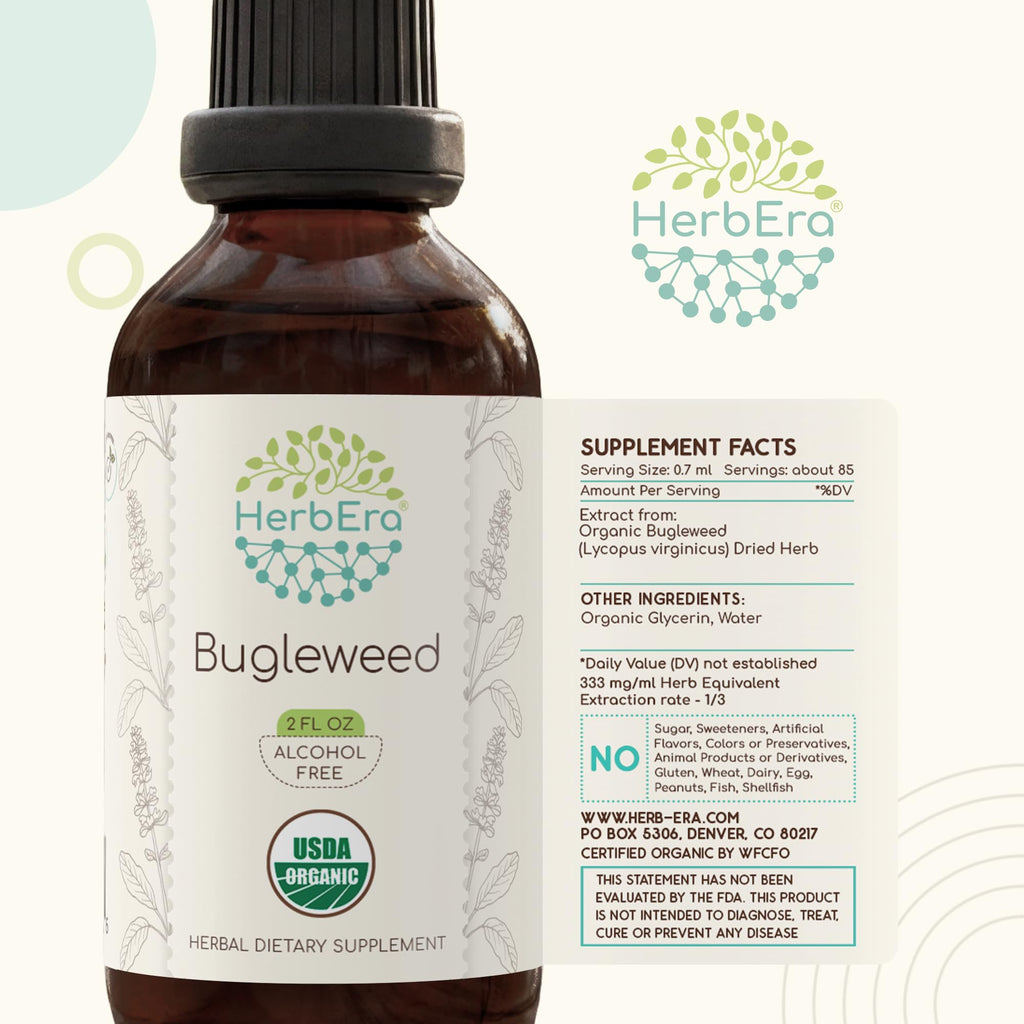 HerbEra Bugleweed Alcohol-Free Herbal Extract Tincture