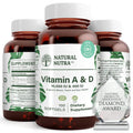 Natural Nutra Vitamin A and D 10000 IU & 400 IU - 100 Softgels