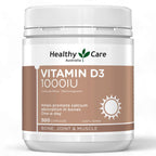 Healthy Care Vitamin D3 1000 IU - 500 Capsules