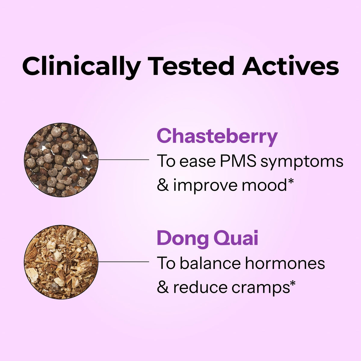 HUM Hormone Balance Supplement Chasteberry & Dong Quai - 60 Capsules - image 3