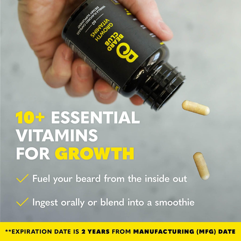 The Beard Club Beard Growth Vitamins Multi-Vitamin - 60 Capsules - image 2