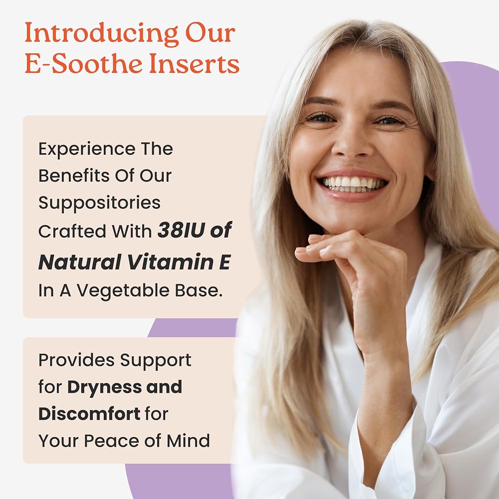 NewLife Naturals ESoothe Vitamin E Suppositories for Women - 48 Count - image 2