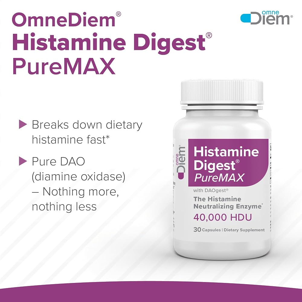 Omne Diem Histamine Digest PureMAX DAO Enzyme - 30 Capsules - image 3