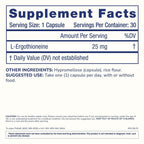 ProHealth Ergothioneine 5X Strength. 25mg Clinical Research Dose.