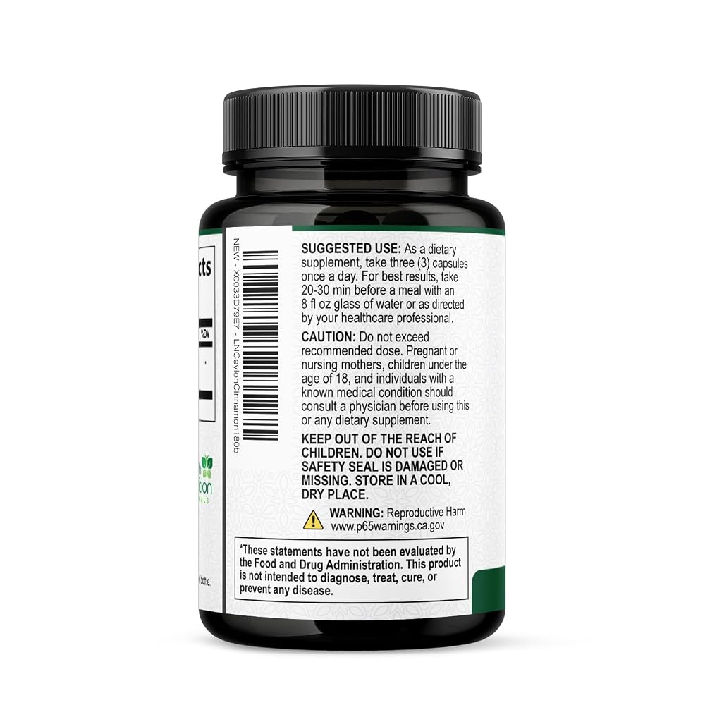 Health Nutrition Naturals Ceylon Cinnamon Capsules - 100% Extra - image 9