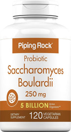 Piping Rock Saccharomyces Boulardii Probiotic 5 Billion CFU - 120 Capsules