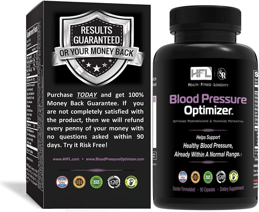 HFL Blood Pressure Optimizer by Dr. Sam Robbins - 90 Capsules
