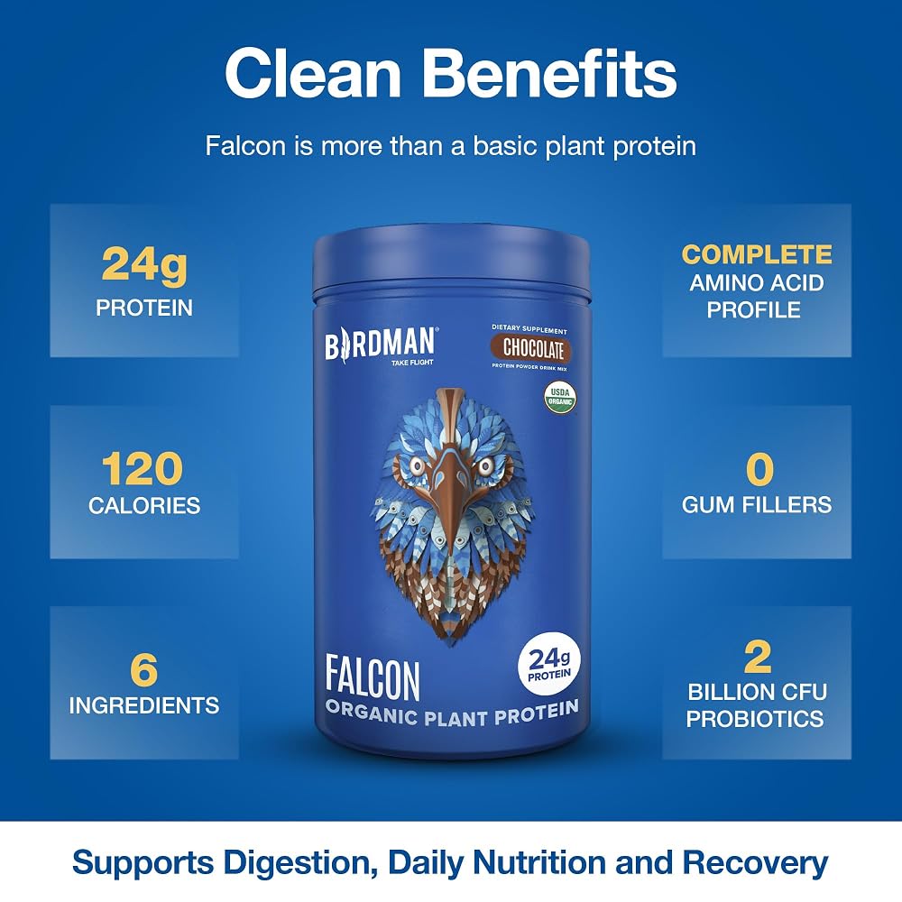 BIRDMAN Falcon Vegan Protein Powder Organic - image 5