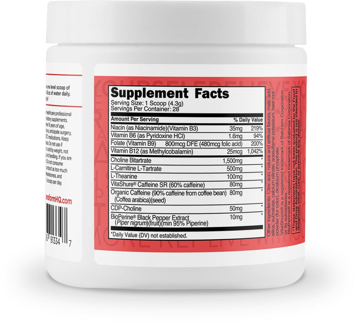 TransformHQ Everyday Boost Shot - Non-GMO, Gluten-Free