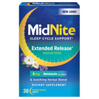 MidNite Extended Release Melatonin 6 mg Sleep Aid - 30 Tablets
