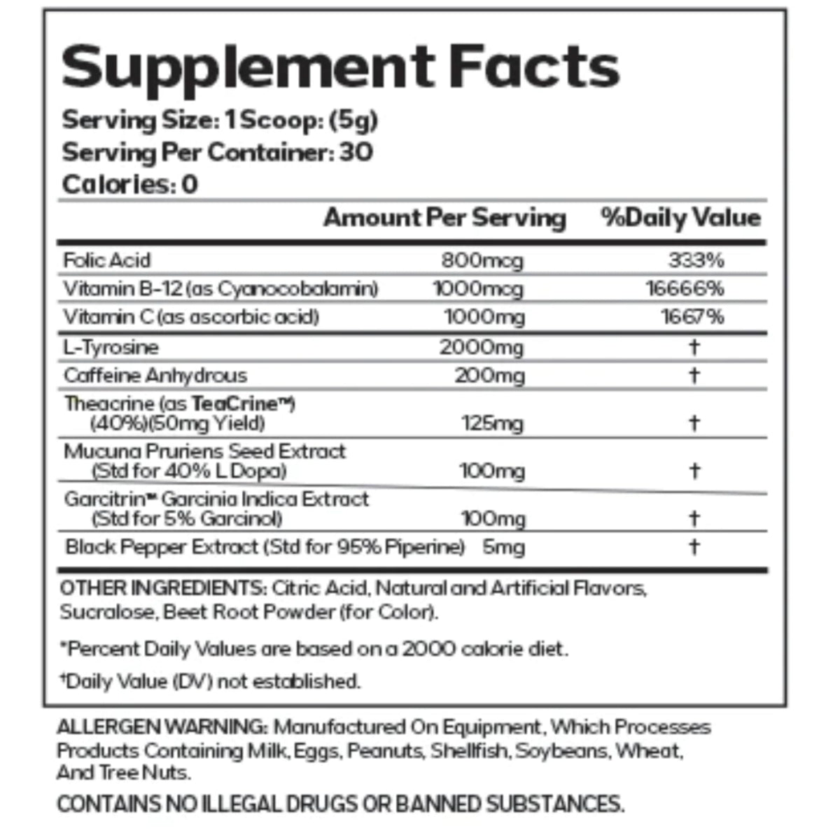 AML Dopa Rush Powder Dopamine Maximizer Focus & Energy - 30 Servings - image 2