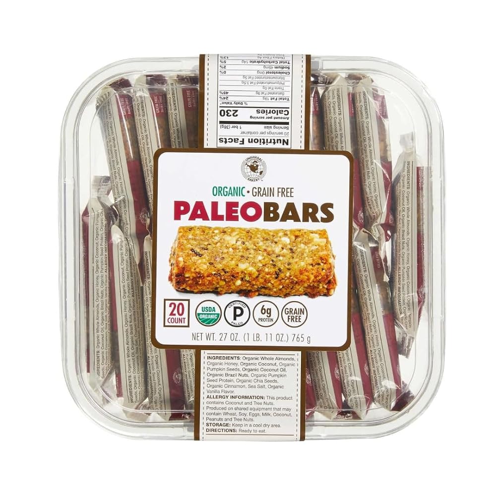Generic Universal Bakery Organic Paleo Bars - 20 Count
