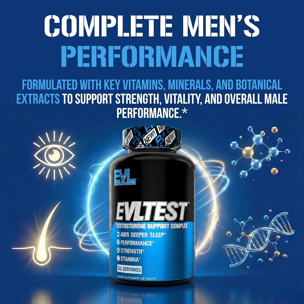 Evlution EVL Complete Testosterone Booster for Men - 120 Tablets - image 7