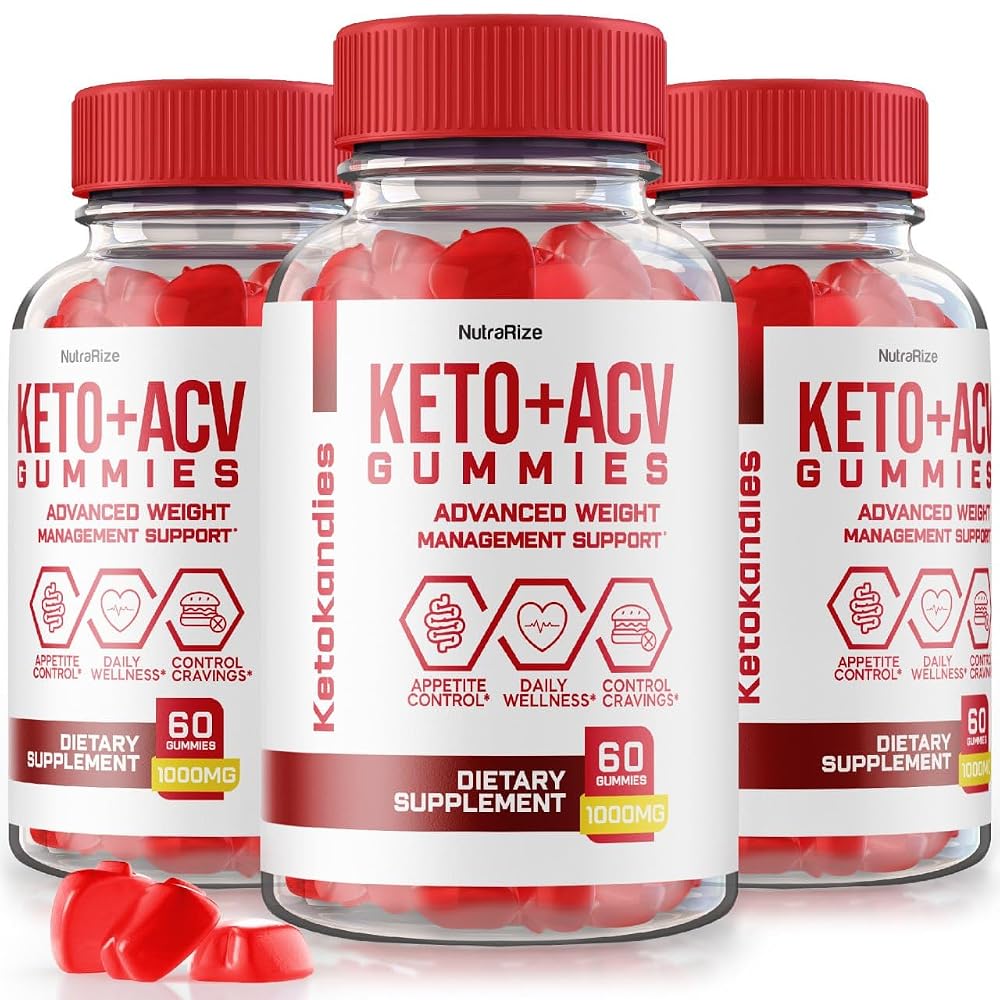 NutraRize KetoKandies Keto+ACV Gummies Weight Loss - 180 Gummies
