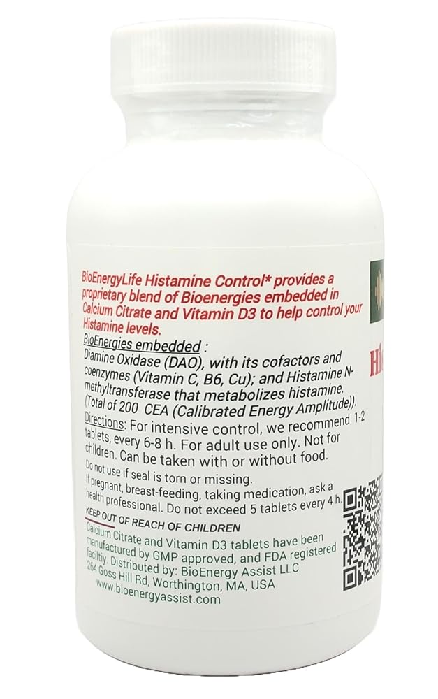 BioEnergyLife Histamine Control - 120 Tablets - image 3
