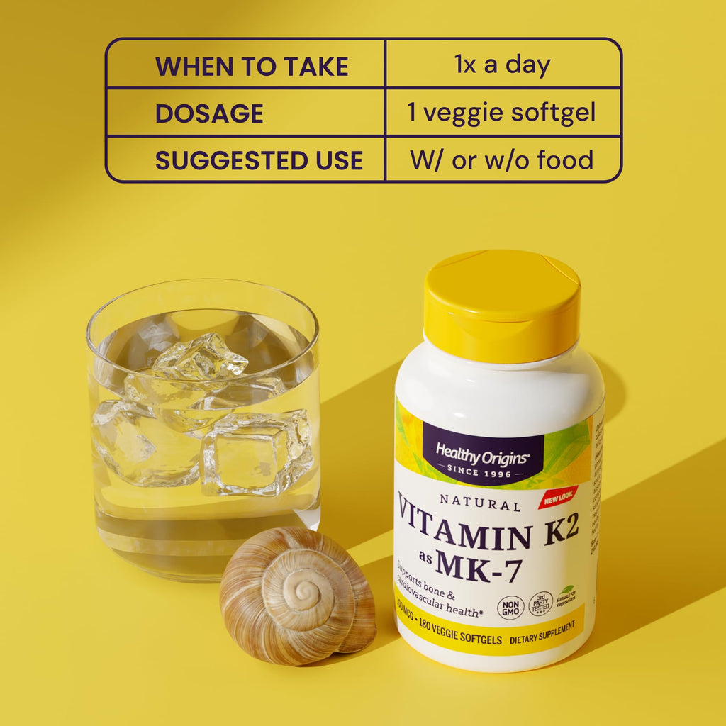 Healthy Origins Vitamin K2 As MK-7 Supplement