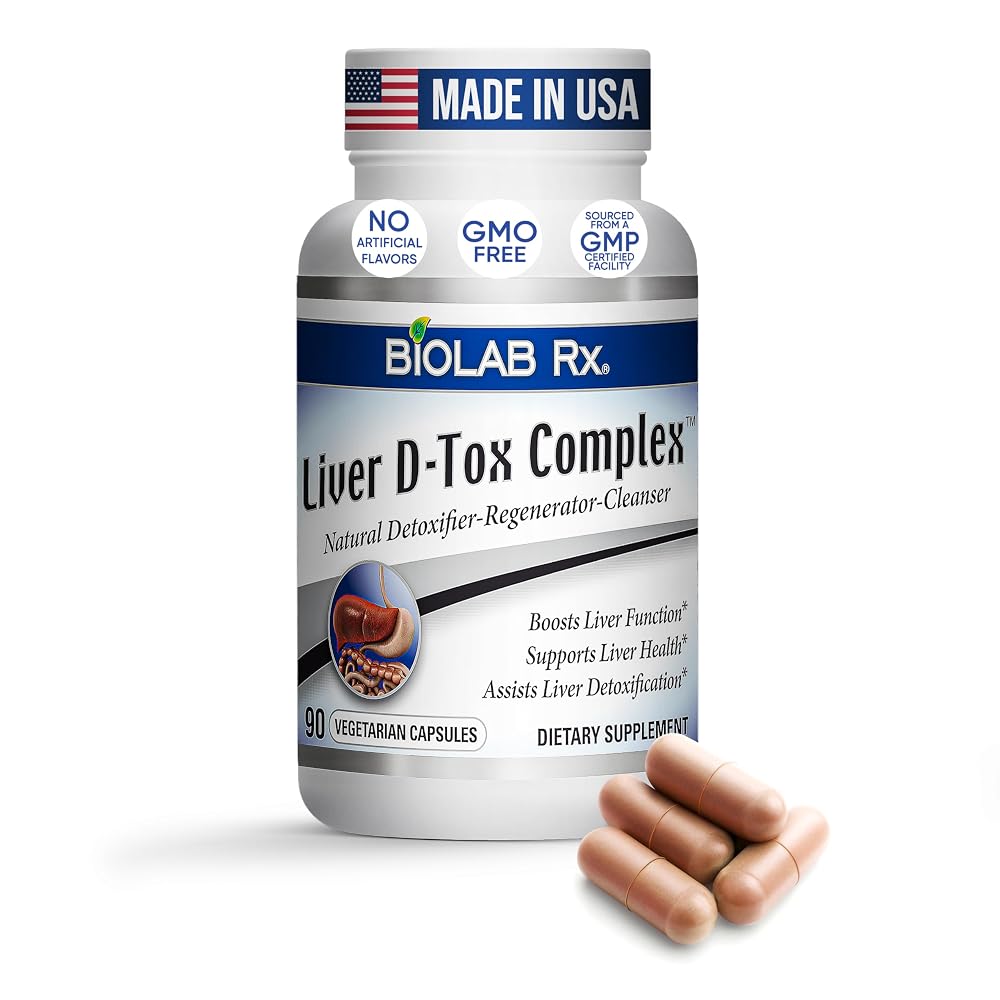 BioLab Rx Liver D-Tox Complex Herbal Formula - 90 Capsules
