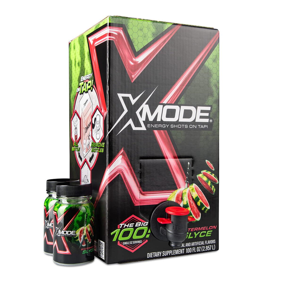 XMODE Energy Shots on Tap Dispenser 150mg Caffeine - 100 Servings - image 2