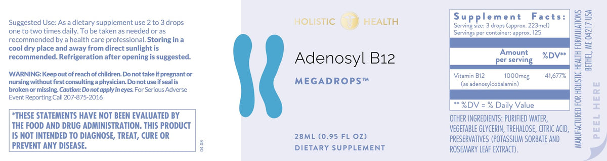 Holistic Health Adenosyl B12 MegaDrops - 0.5 FL oz - image 3