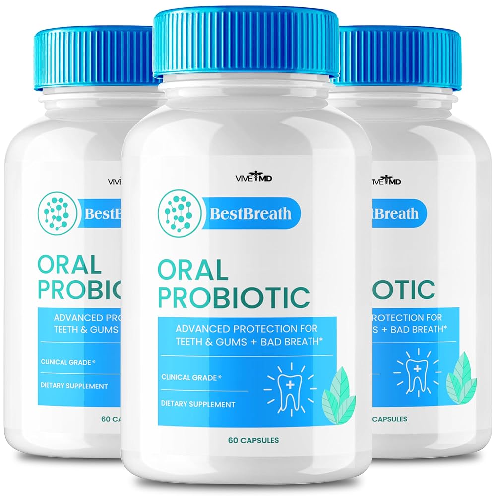 VIVE MD Best Breath Oral Probiotic - 180 Capsules