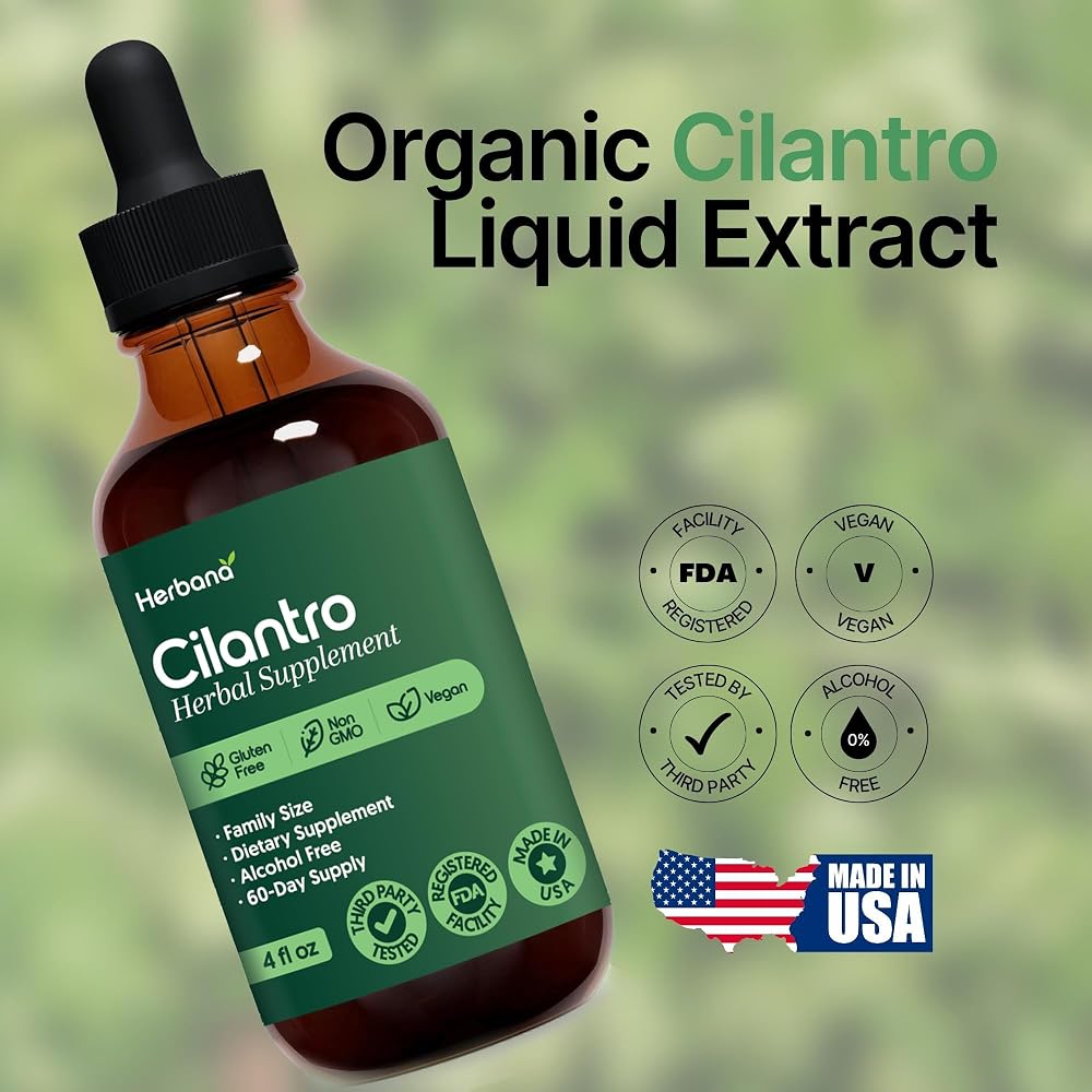 HERBANA MANUFACTURING Cilantro Leaf Liquid Extract Tincture - 4 FL OZ - image 4