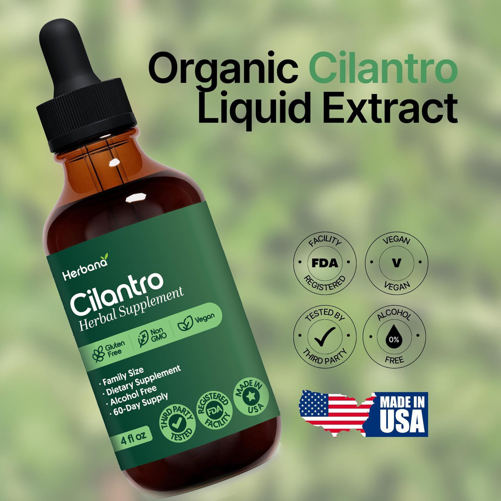 HERBANA MANUFACTURING Cilantro Leaf Liquid Extract Tincture - 4 FL OZ - image 4