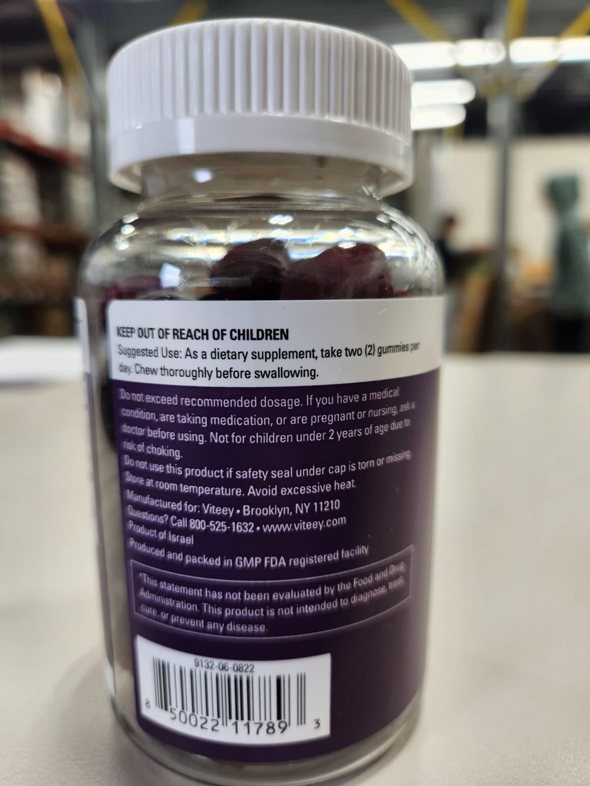 Viteey Moringa Gummies - 4,000mg [from 400mg of 10:1 Extract]