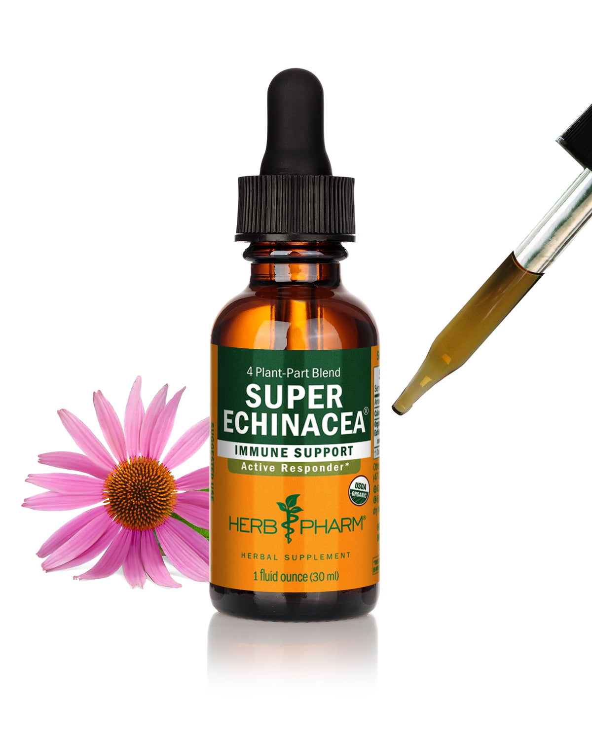 Herb Pharm Super Echinacea Liquid Extract Immune Support - 1 oz