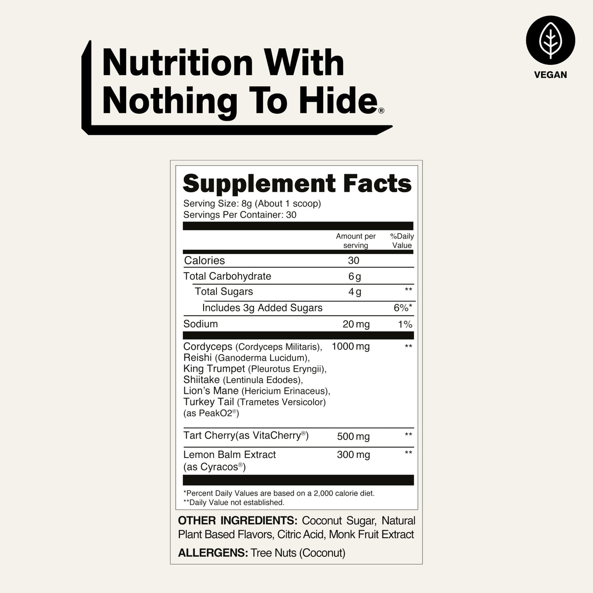 NAKED Recovery Mushroom Supplement Powder - 30 Servings - image 5