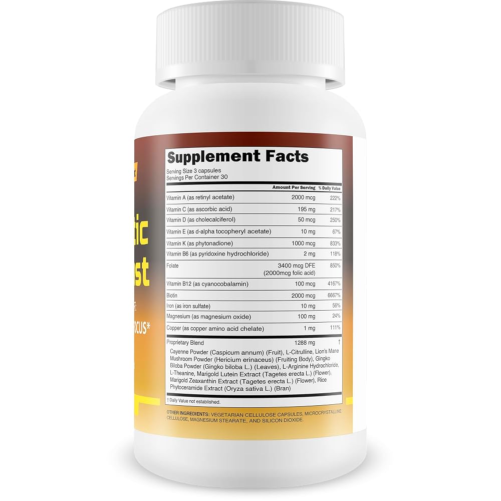 Synoptic Boost Brain Supplement for Memory & Focus - 90 Capsules - image 2