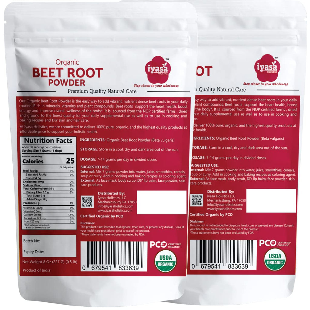 Iyasa Holistics Organic Beet Root Powder