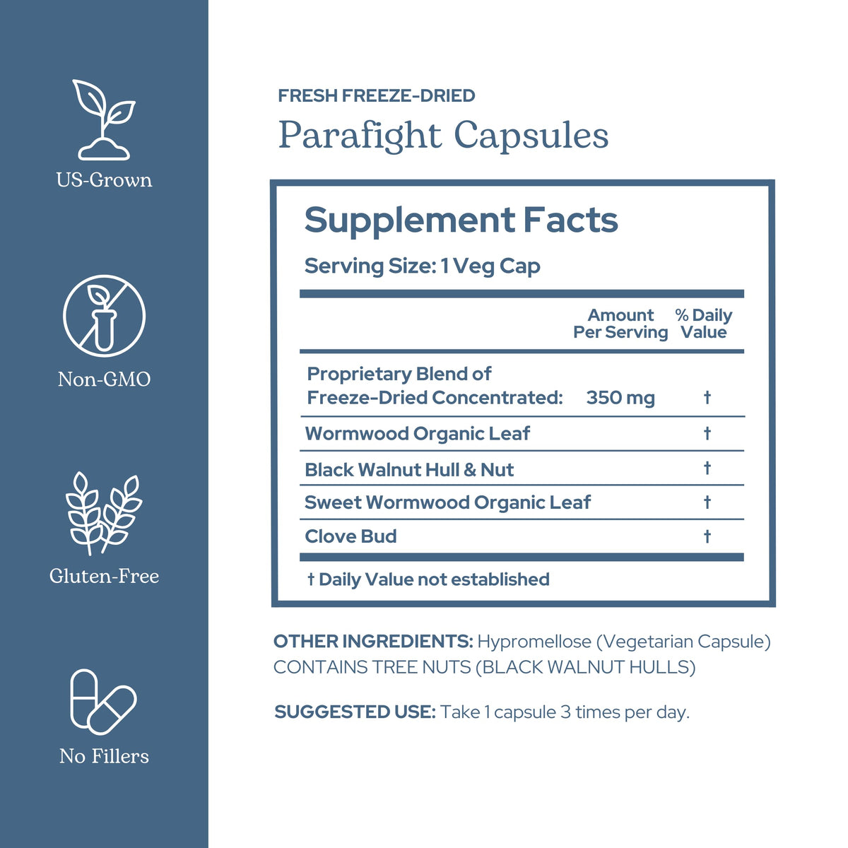 Eclectic Herb ParaFight Intestinal Support - 45 Capsules - image 2