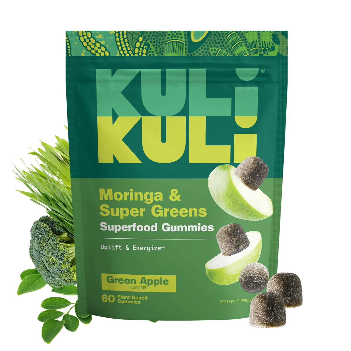 Kuli Kuli Moringa Gummies - Caffeine-Free Energy Supplements