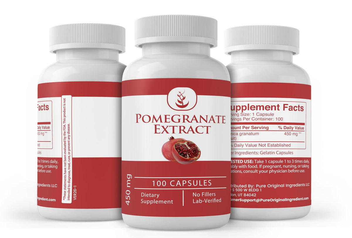 Pure Original Ingredients Pomegranate Extract - 100 Capsules - image 4